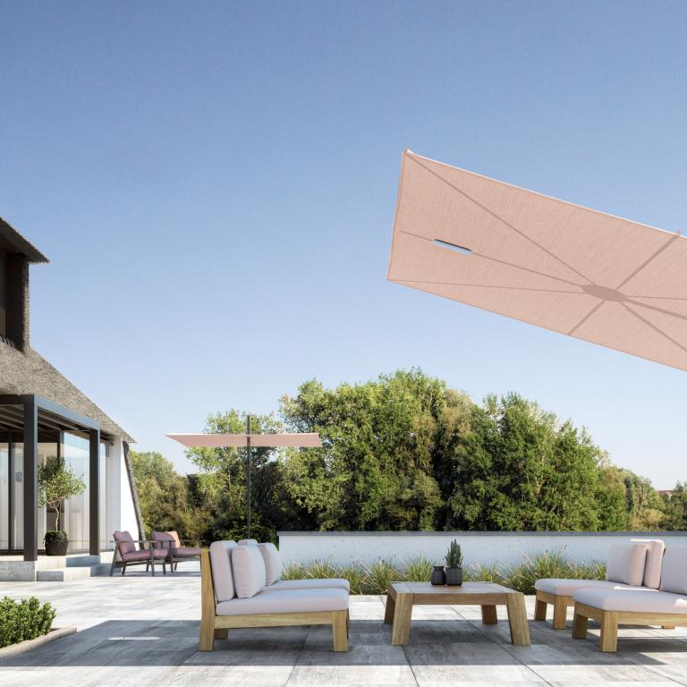 Umbrosa parasols verkrijgbaar bij Demaeght bv. Een moderne parasol van Belgische kwaliteit. vraag hier uw offerte aan