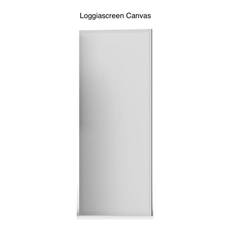 Loggiascreen canvas Loggialu schuifpanelen renson demaeght zonwering nieuwbouw renovatie modern strak landelijk 