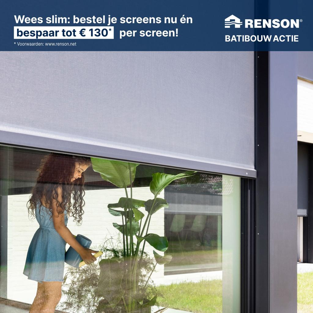 "Renson outdoor en zonwering voorjaarsactie tot €1500 op een pergola of 130 voor windvaste doekzonwering van Renson. outdoor living zonnewering design outdoor tuin inspiratie"